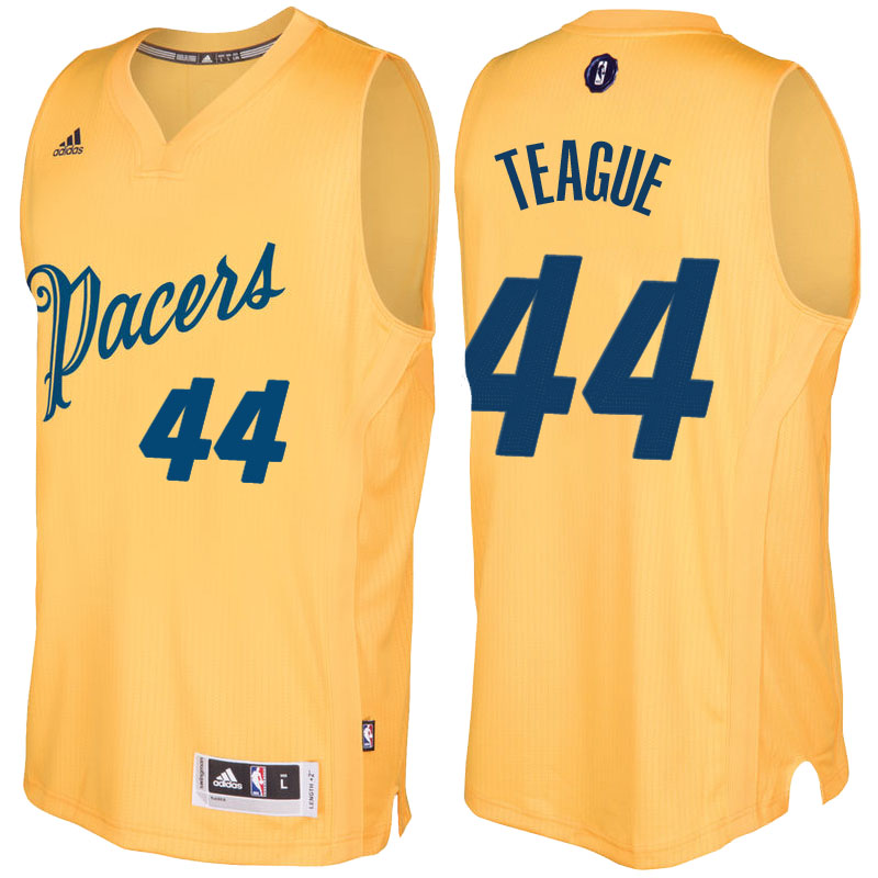 Men's  Jeff Teague Pacers 2016-17 Christmas Day Gold Jersey