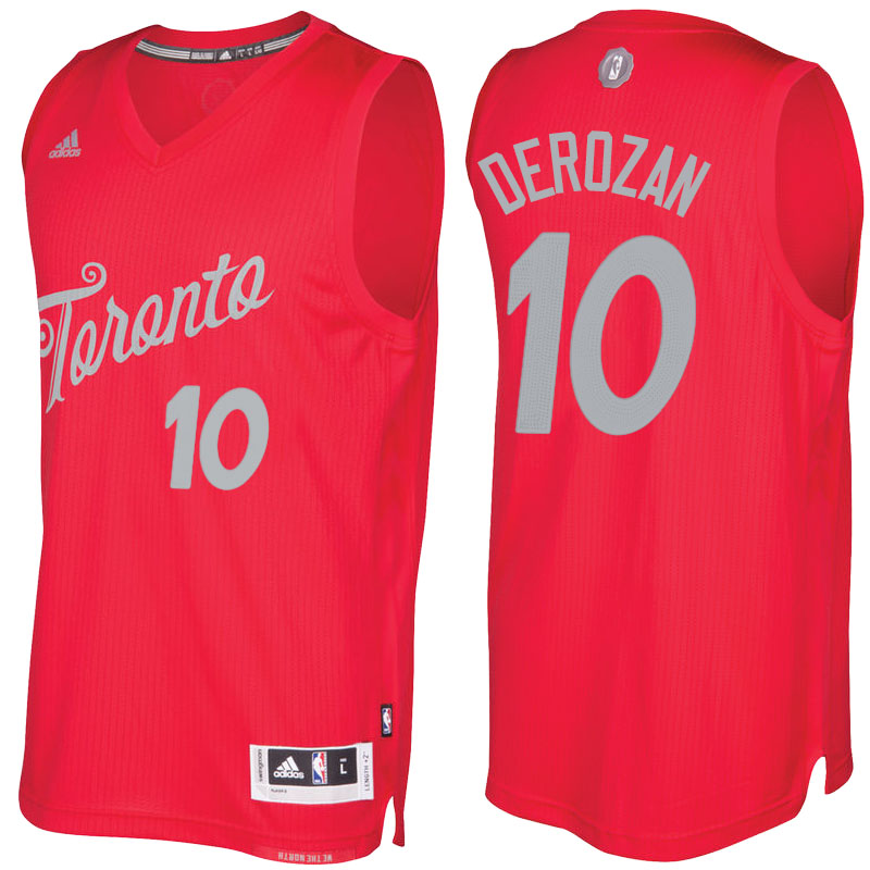 Men's  DeMar DeRozan Raptors 2016-17 Christmas Day Red Jersey