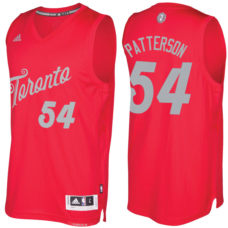 Men's  Patrick Patterson Raptors 2016-17 Christmas Day Red Jersey