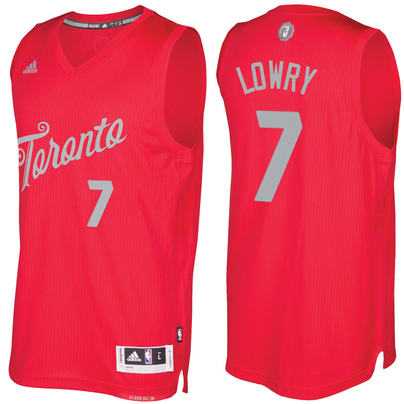 Men's  Kyle Lowry Toronto Raptors 2016-17 Christmas Day Red Jersey