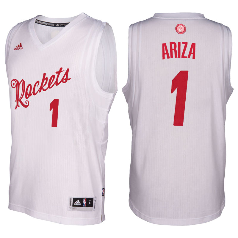 Men's  Trevor Ariza Rockets 2016-17 Christmas Day White Jersey