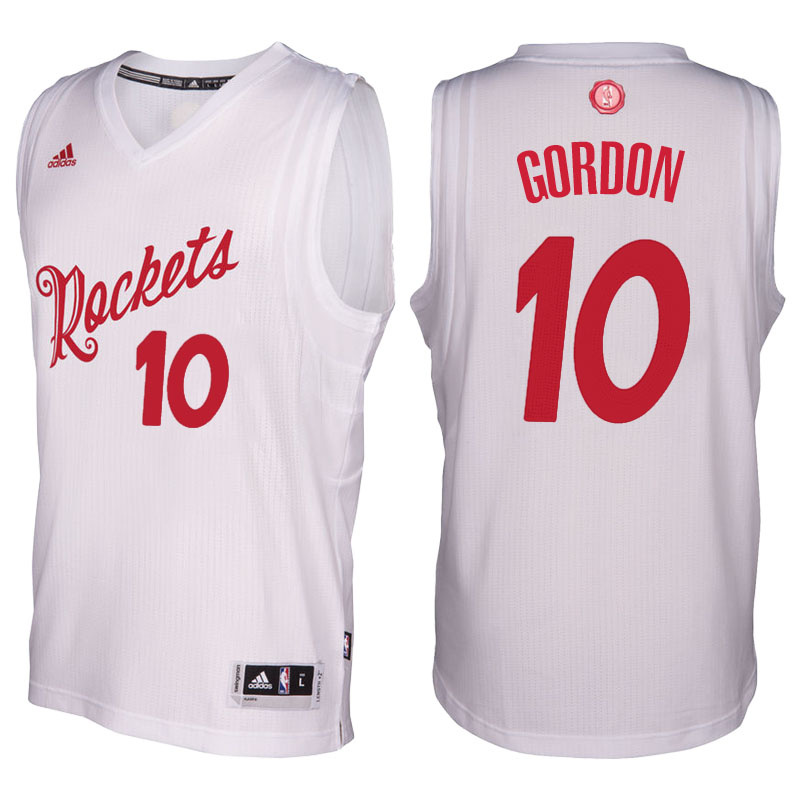 Men's  Eric Gordon Rockets 2016-17 Christmas Day White Jersey