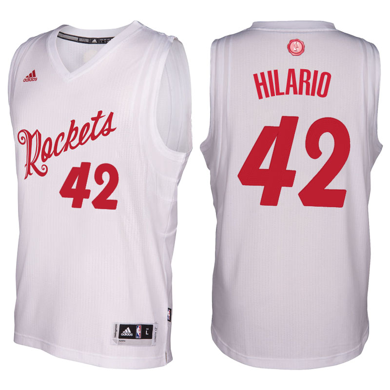 Men's  Nene Hilario Rockets 2016-17 Christmas Day White Jersey