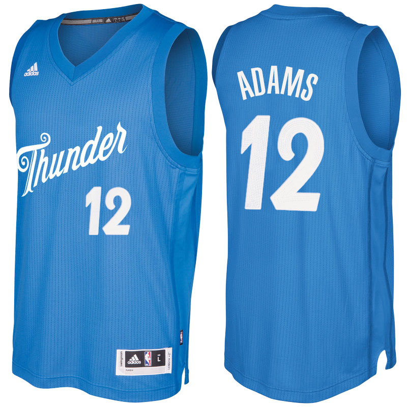 Men's  Steven Adams Thunder 2016-17 Christmas Day  Blue Jersey