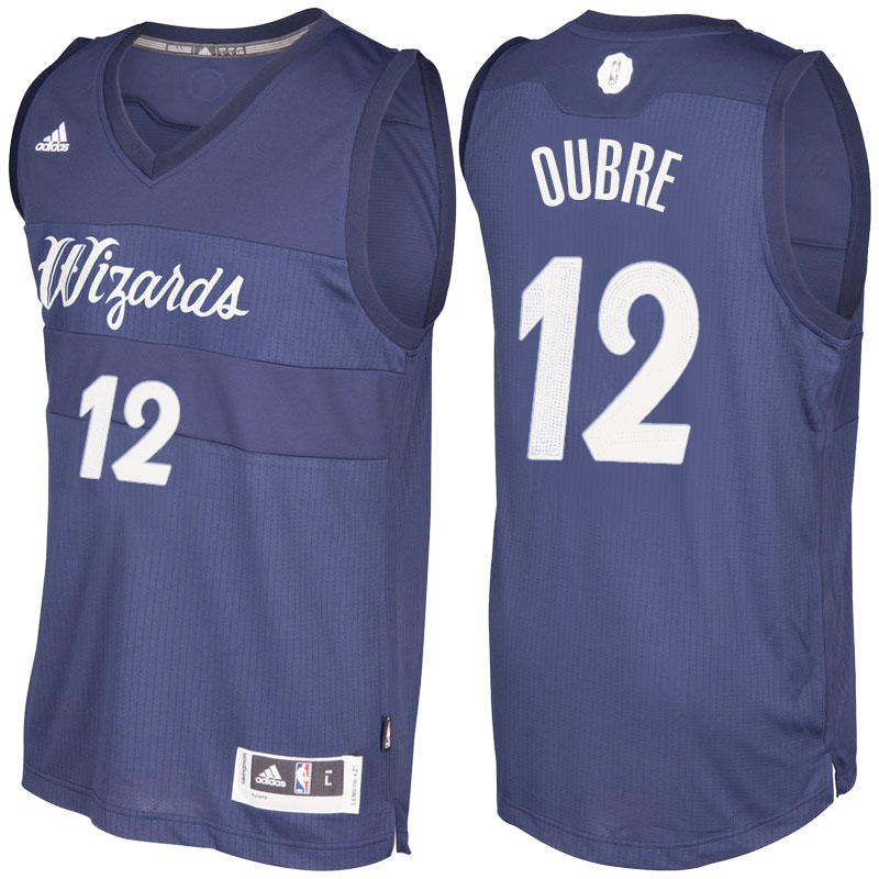 Men's  Kelly Oubre Wizards 2016-17 Christmas Day Navy Blue Jersey