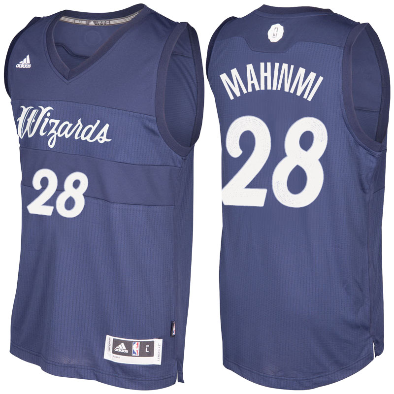 Men's  Ian Mahinmi Wizards 2016-17 Christmas Day Navy Blue Jersey