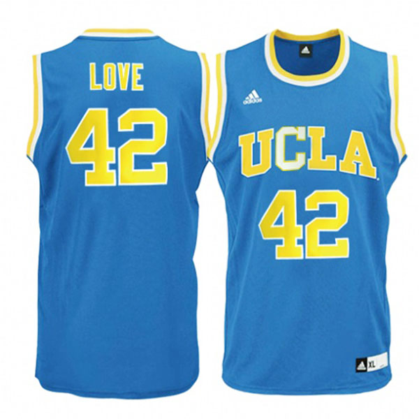 Men's Kevin Love NCAA UCLA Bruins #42 Blue Basketball Jersey