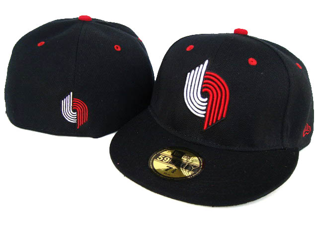  Portland Trail Blazers Black Team 59FIFTY Fitted Hat