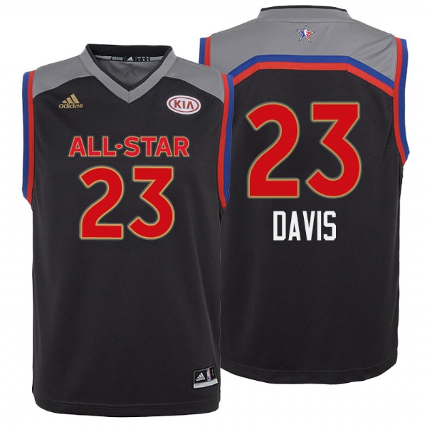  Youth New Orleans Pelicans Anthony Davis 2017 All Star Charcoal Jersey