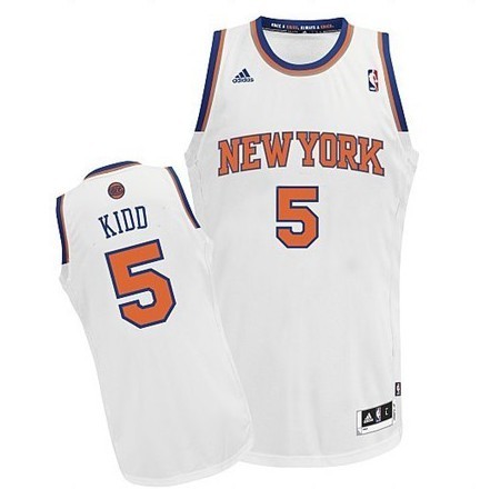 Men's  NBA New York Knicks #5 Jason Kidd Home Jersey