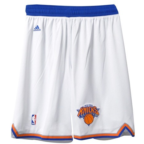 Men's  NBA New York Knicks White Swingman Shorts