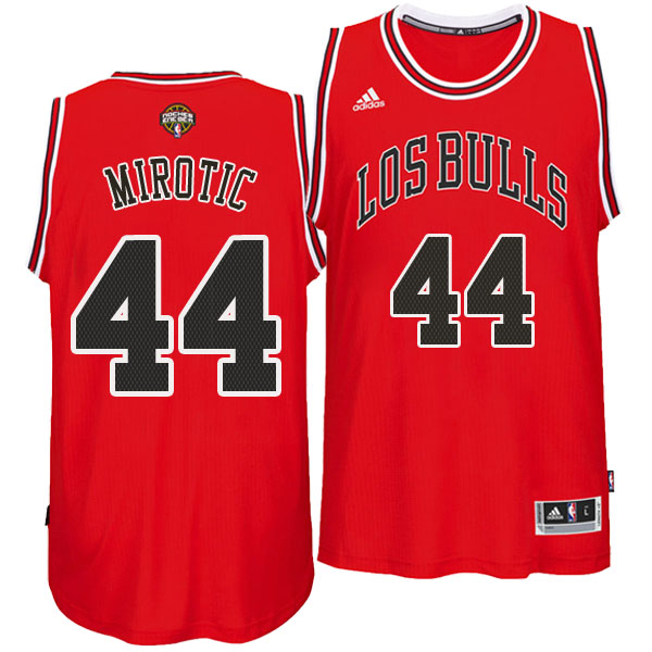 Men's  Nikola Mirotic Chicago Bulls Road Noches Enebea Red Jersey