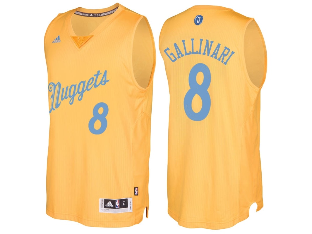 Nuggets 2016 Christmas Day Swingman Gold Jersey