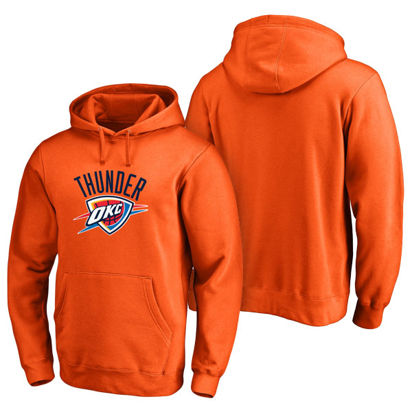 Men's  Oklahoma City Thunder 2017 NBA Playoffs Fanatics Branded Participant Drive Orange Pullover Hoodie