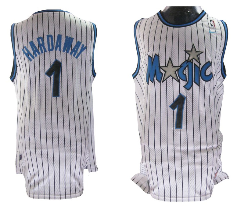 Men's  Orlando Magic Anfernee Hardaway Soul Stitched White Jersey