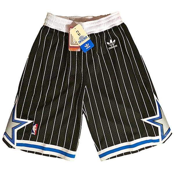 Men's  Orlando Magic ThrowBack Black stripe Shorts