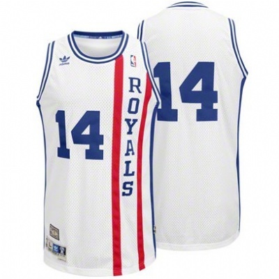 Men's  Oscar Robertson Cincinnati Royals #14 White Jersey