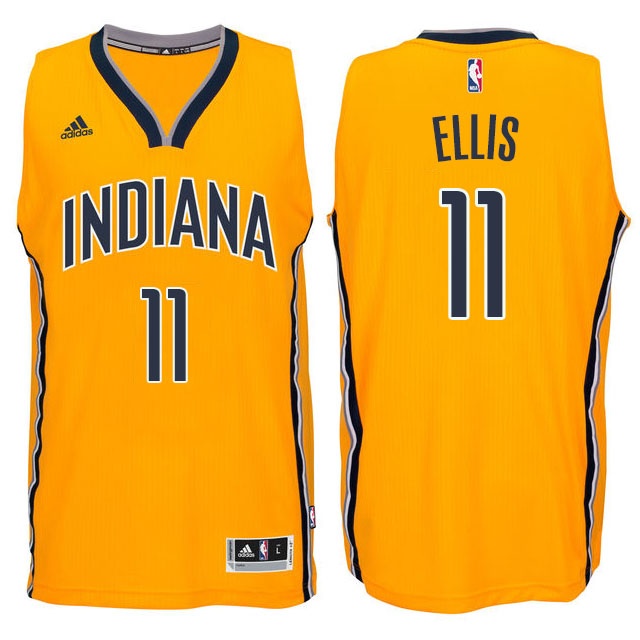 Men's  Pacers #11 Monta Ellis 2014-15 New Swingman Jersey Gold