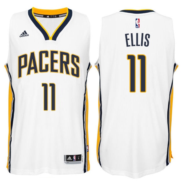 Men's  Pacers #11 Monta Ellis 2014-15 New Swingman Jersey White