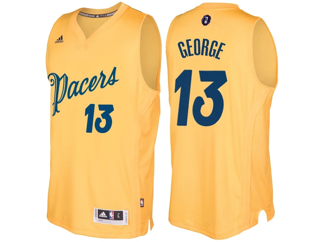 Pacers 2016 Christmas Day Swingman Gold Jersey