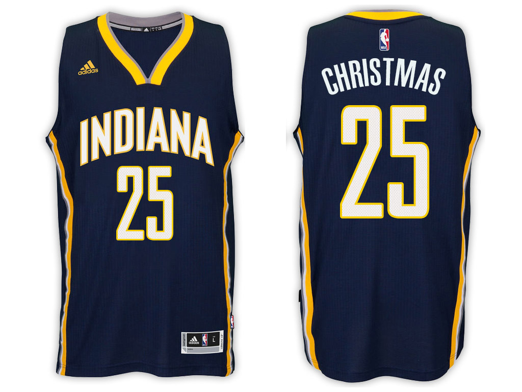 Indiana Pacers #25 Rakeem Christmas Navy Jersey