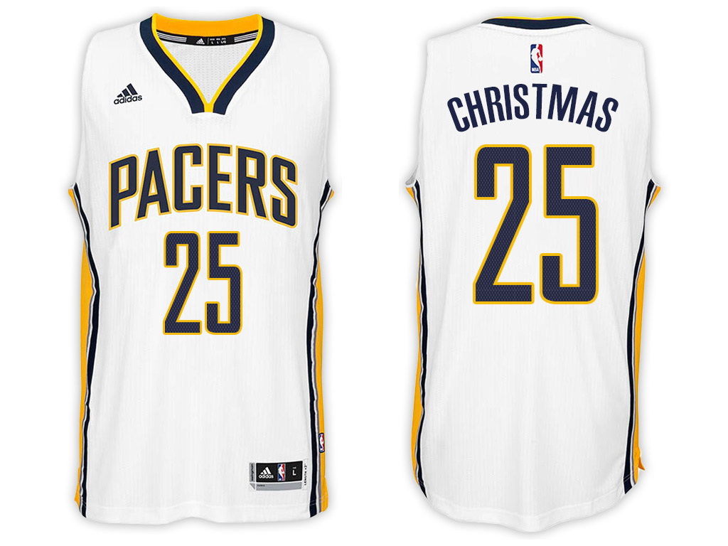 Indiana Pacers #25 Rakeem Christmas White Jersey