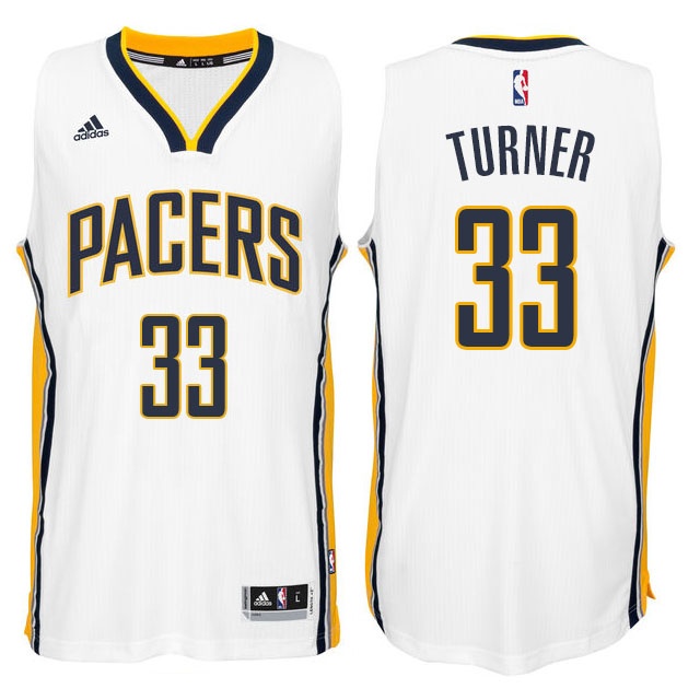 Men's  Pacers #33 Myles Turner 2014-15 New Swingman Jersey White