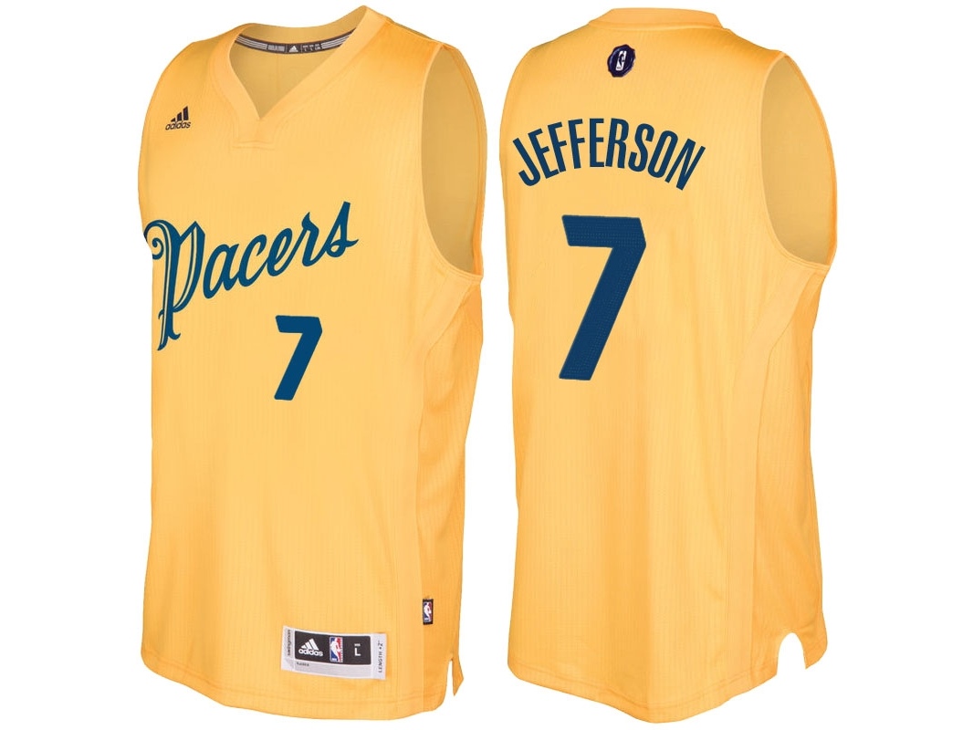 Pacers 2016 Christmas Day Swingman Gold Jersey