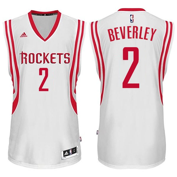 Men's  Patrick Beverley Houston Rockets #2 White Home Jersey