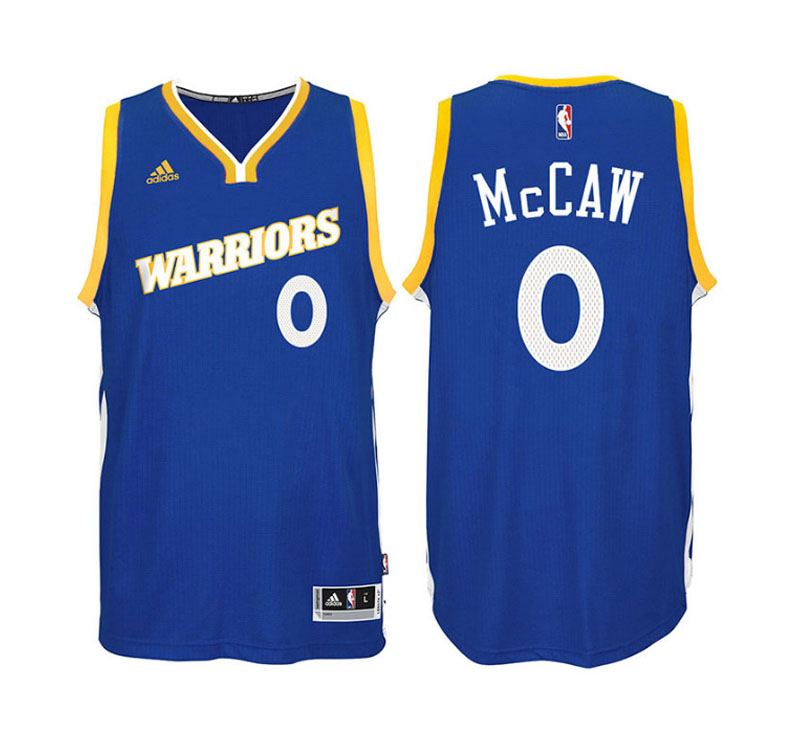 Men's Patrick McCaw Stretch Crossover Road Swingman Royal Jersey