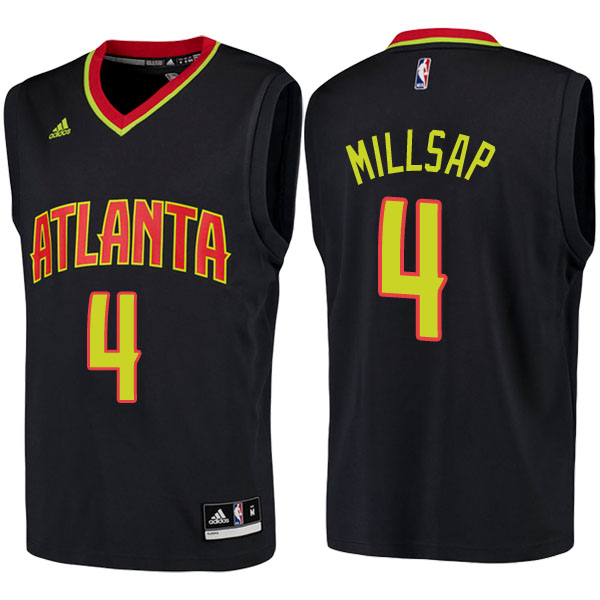 Men's  Paul Millsap Atlanta Hawks Black Jersey