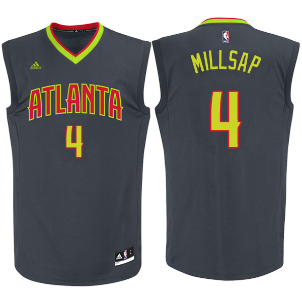 Men's  Paul Millsap Atlanta Hawks Charcoal Jersey