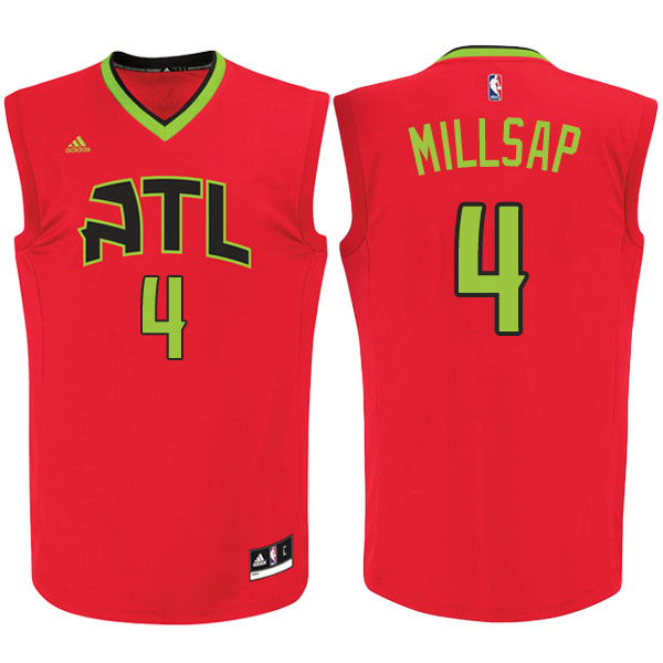 Men's  Paul Millsap Atlanta Hawks Red Jersey