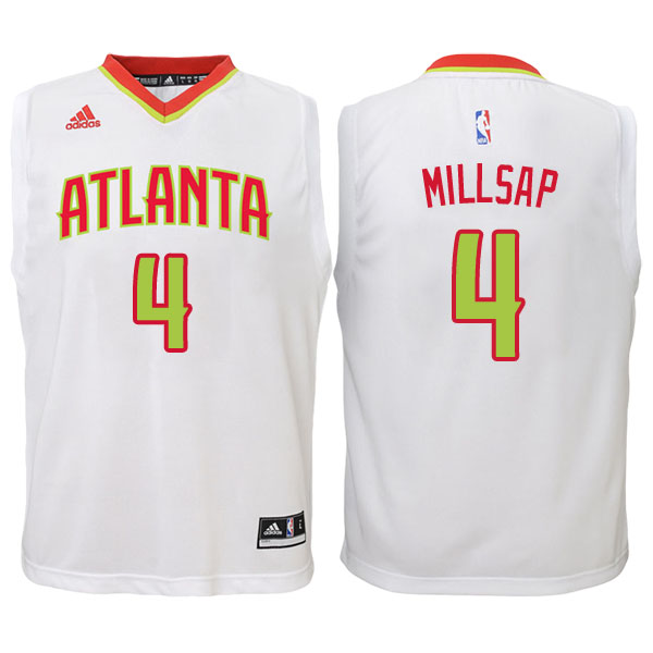 Men's  Paul Millsap Atlanta Hawks White-Red Jersey