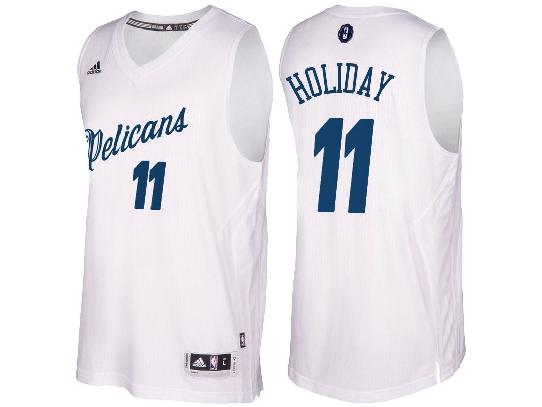 Pelicans 2016 Christmas Day Swingman White Jersey