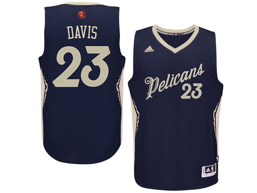 Pelicans 2015 Christmas Day NAvy Blue Jersey