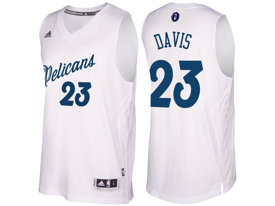 Pelicans 2016 Christmas Day Swingman White Jersey