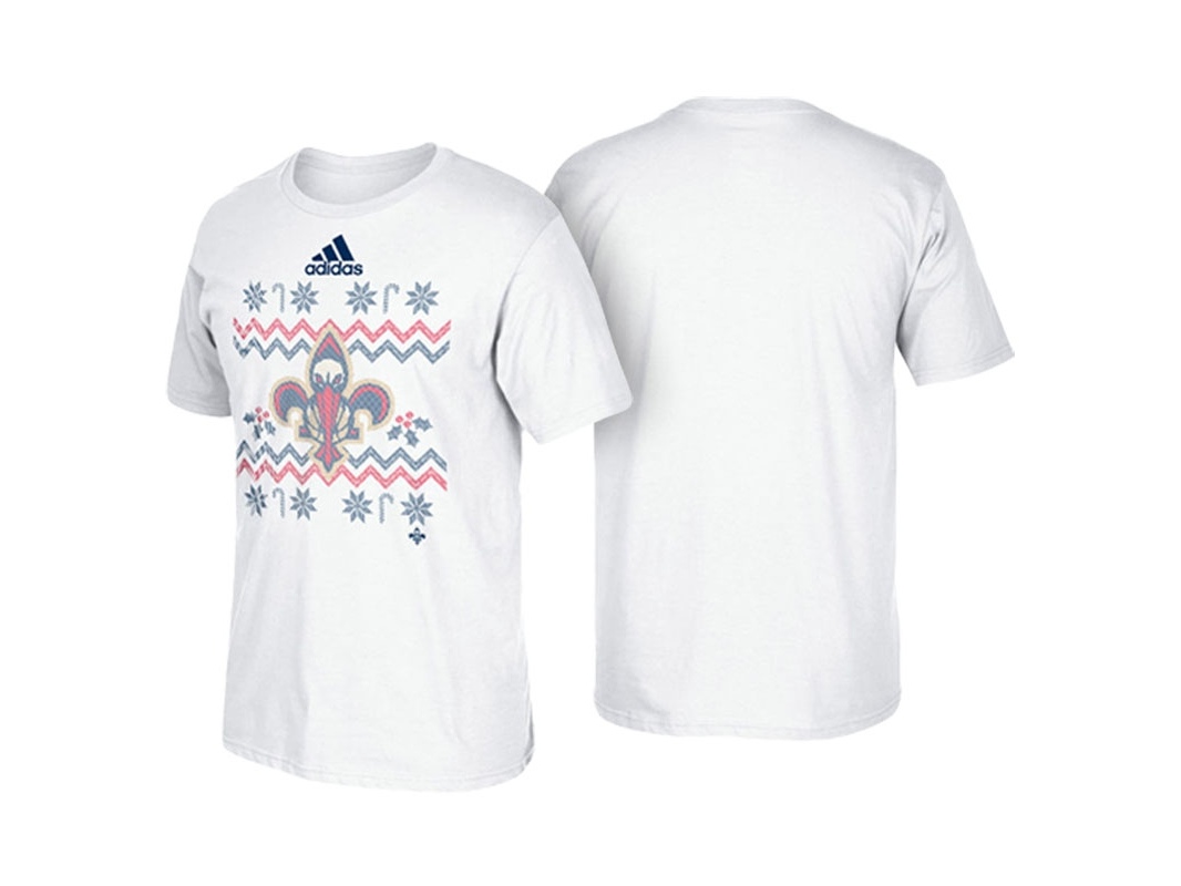 Pelicans 2016 Christmas Day climalite Ultimate White T-Shirt