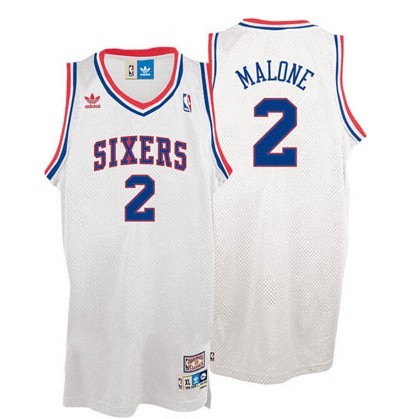 Men's  NBA Moses Malone Philadelphia 76ers Jersey