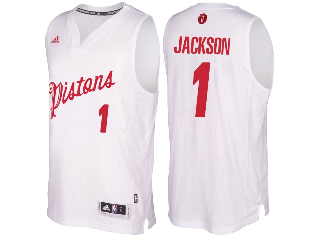 Pistons 2016 Christmas Day Swingman White Jersey