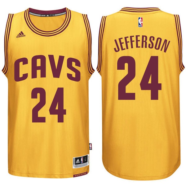 Men's  CAVS #24 Richard Jefferson New Swingman Gold Jersey