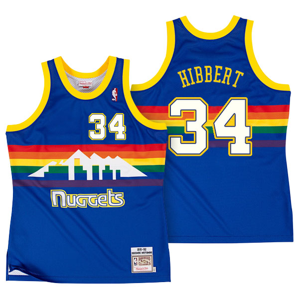 Men's  Roy Hibbert Denver Nuggets Mitchell Ness Authentic Royal Jersey