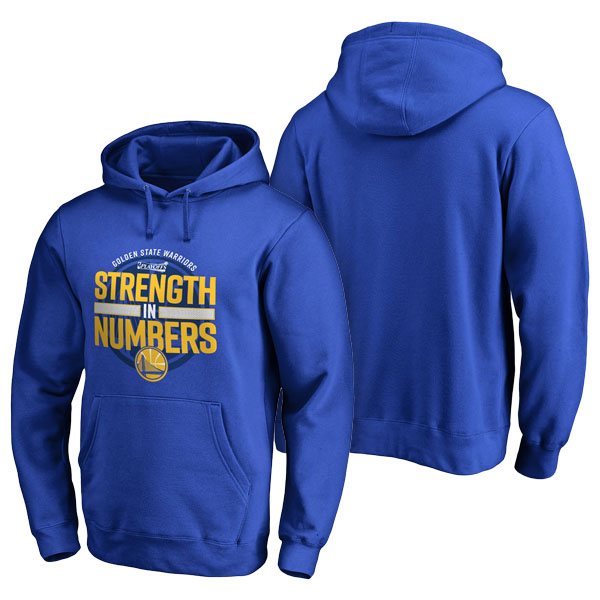 Men's  Golden State Warriors 2017 NBA Playoffs Fanatics Branded Participant Drive Royal Pullover Hoodie