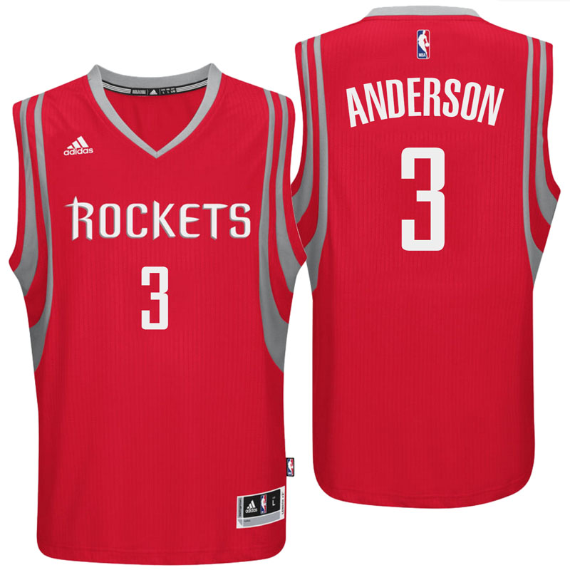 Men's  Houston Rockets# 3 Ryan Anderson 2016-17 Red Jersey