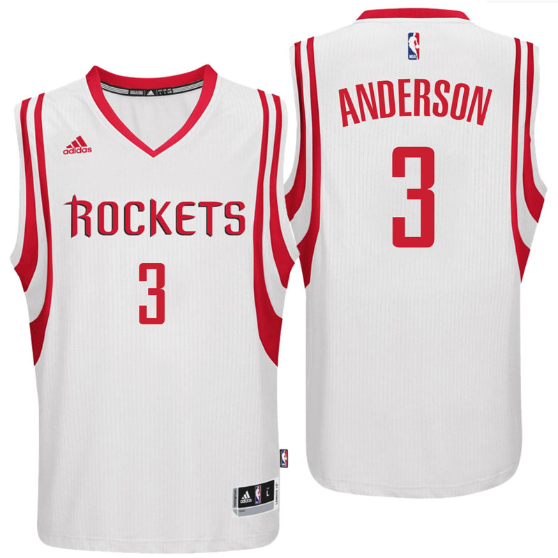 Men's  Houston Rockets# 3 Ryan Anderson 2016-17 White Jersey