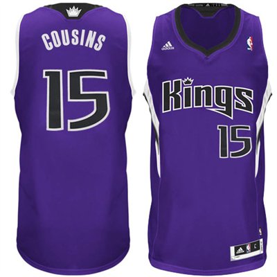 Men's  NBA Sacramento Kings #15 DeMarcus Cousins Purple Jersey