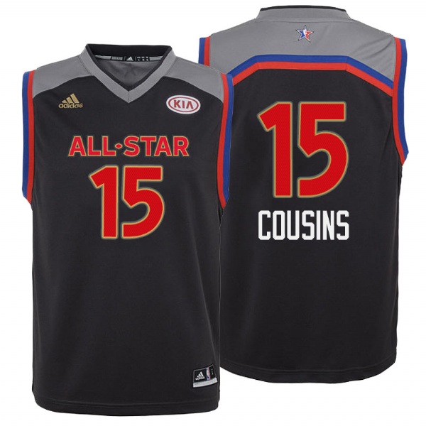 Youth Sacramento Kings DeMarcus Cousins 2017 All Star Charcoal Jersey