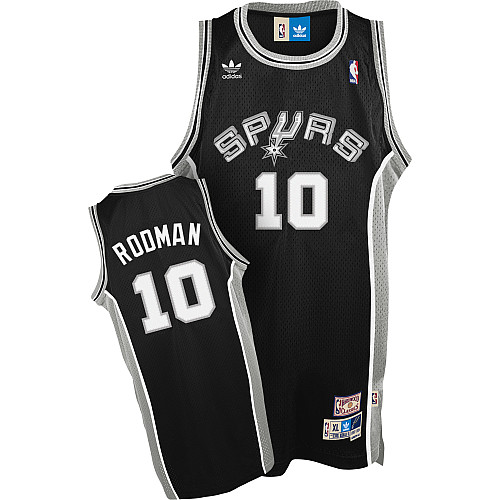 Men's  Dennis Rodman Spurs #10 Soul Black Jersey