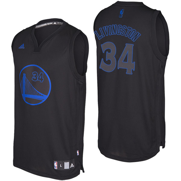 Men's  Shaun Livingston Golden State Warriors Adidas Swingman Black Jersey