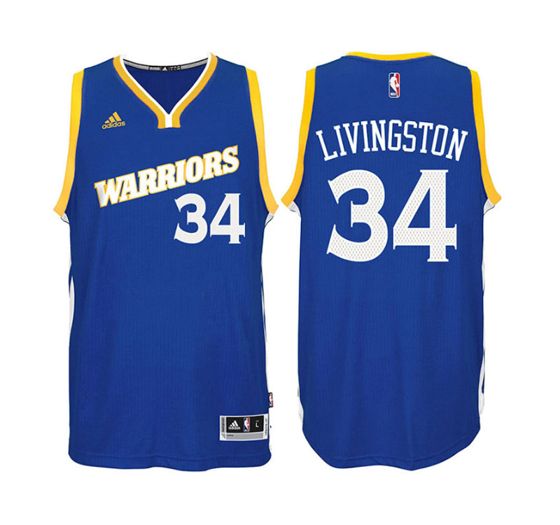 Men's Shaun Livingston Stretch Crossover Road Swingman Royal Jersey